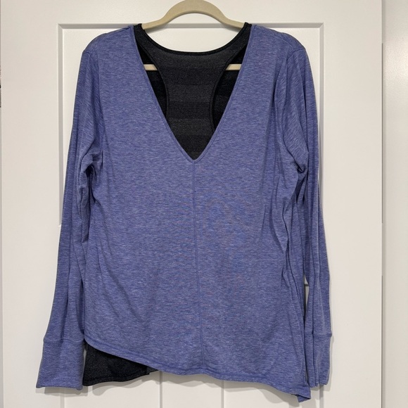 Women’s, Tek Gear On-The-Go Layered Long Sleeve Top Sz L - Picture 2 of 5